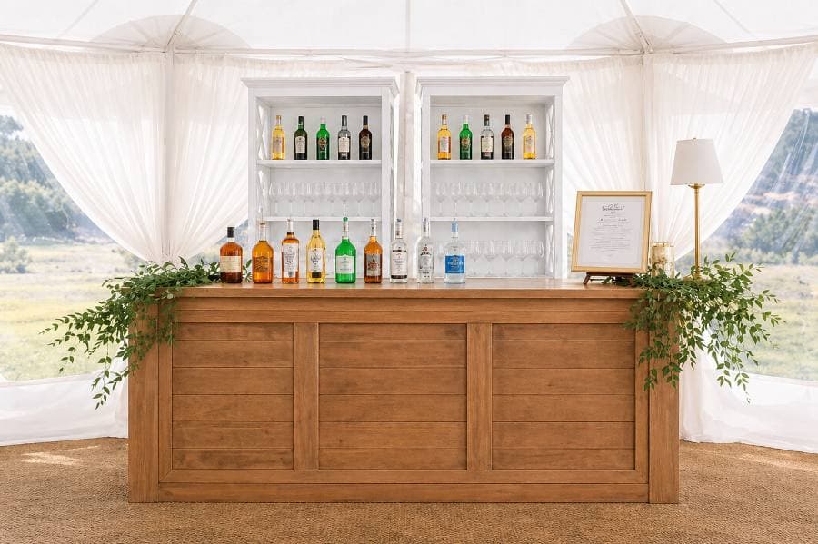 7-classic-brown-folding-event-bar-rental-elegant-portable-wedding-bar-with-paneled-design