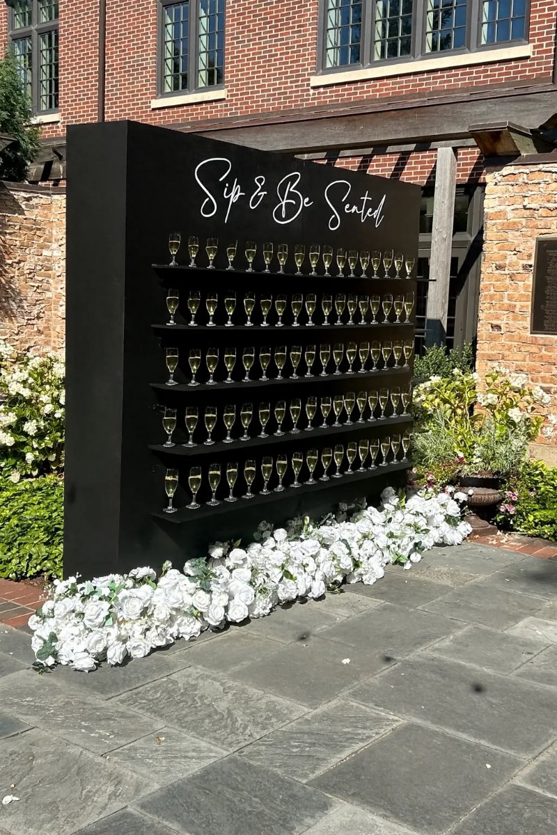 8' x 8' Black Champagne Wall Rental
