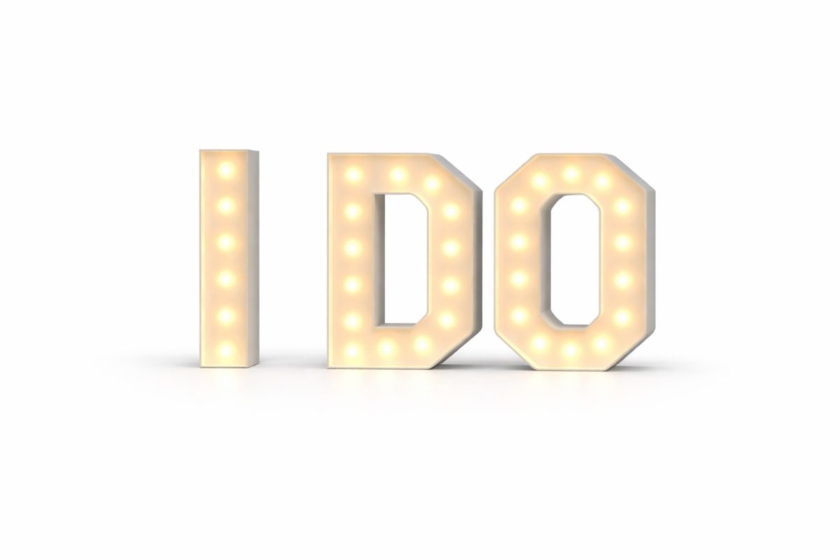 I Do Marquee Letter Rentals