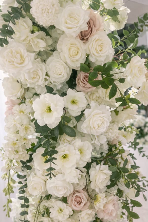 ivory-soft-white-blush-pink-rose-garden-wedding-arch-pillar-set-rental-chicago