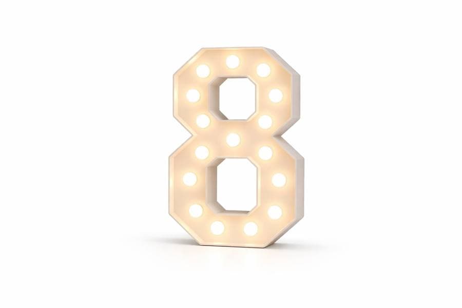 marquee-light-up-number-8-rental-chicago