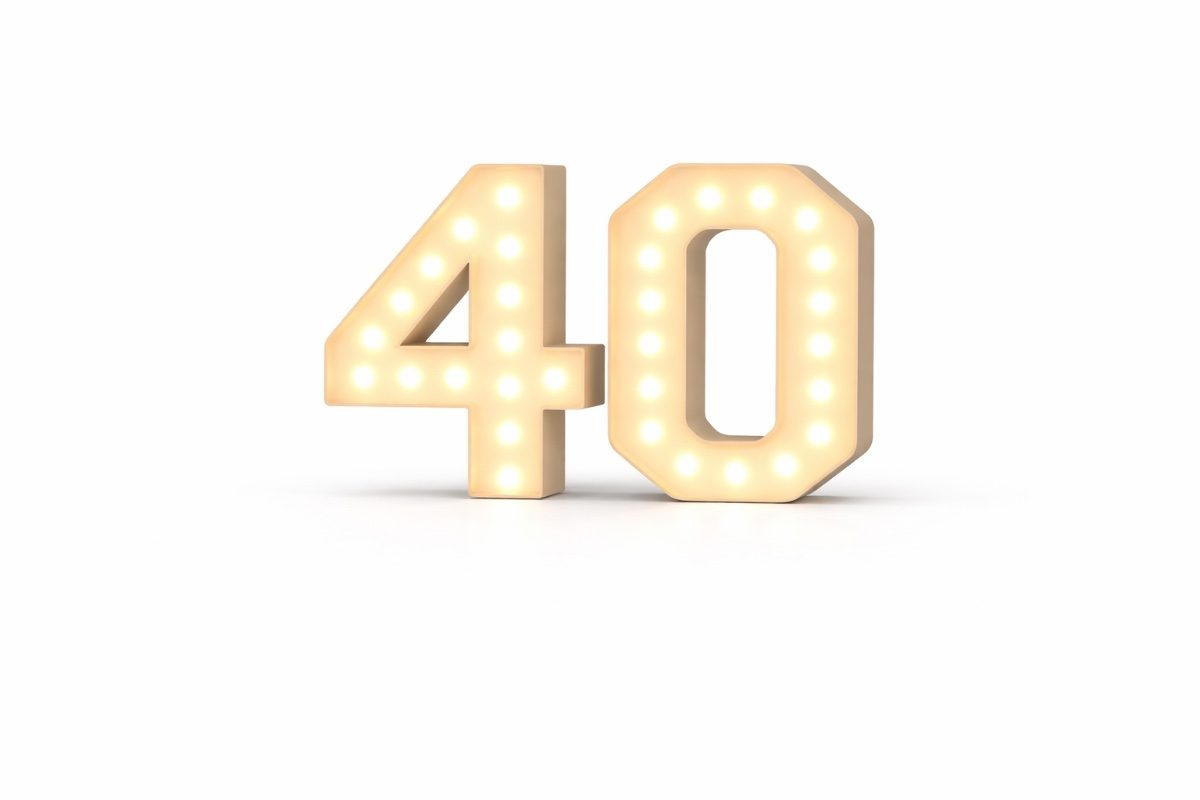 Number 40 Marquee Number Rentals