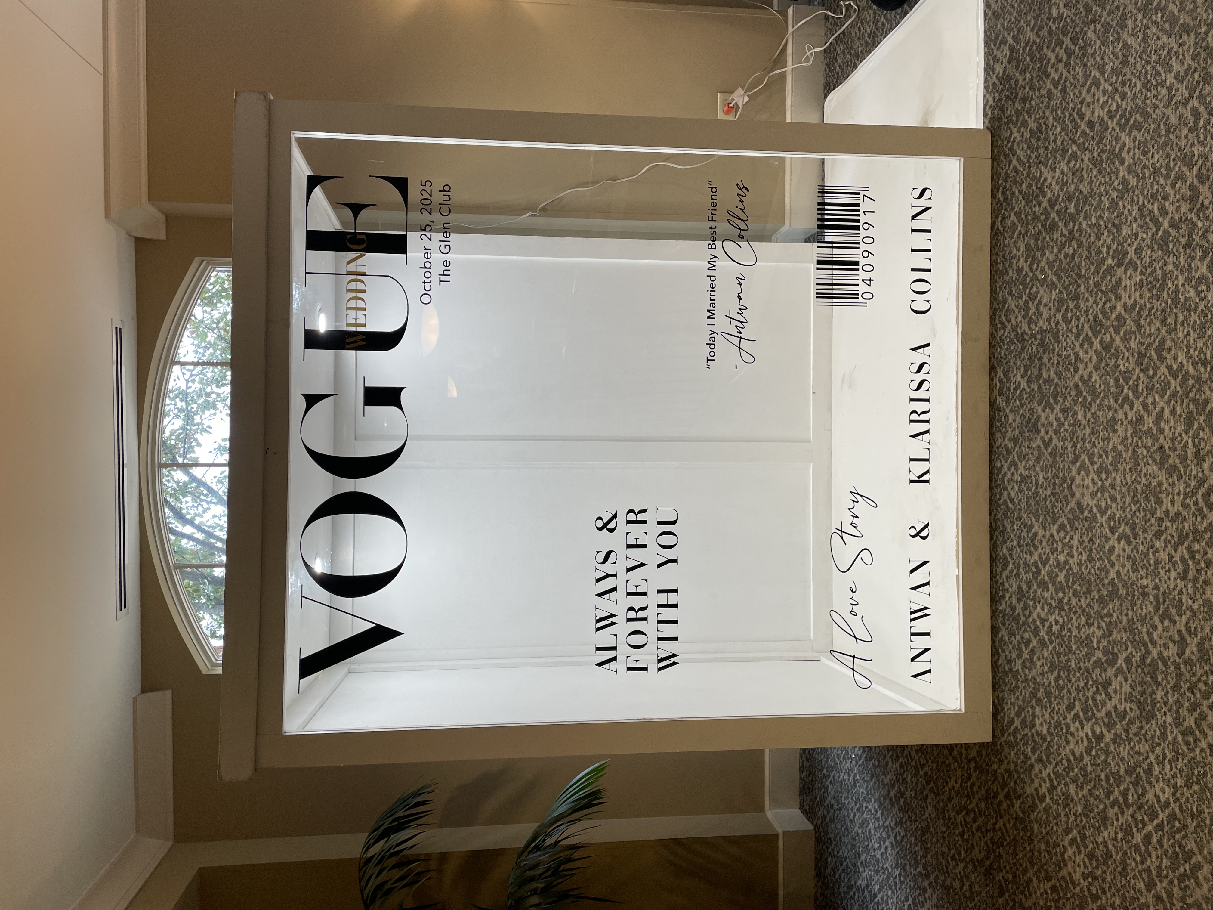 Vogue-style wedding magazine photo booth Waukegan
