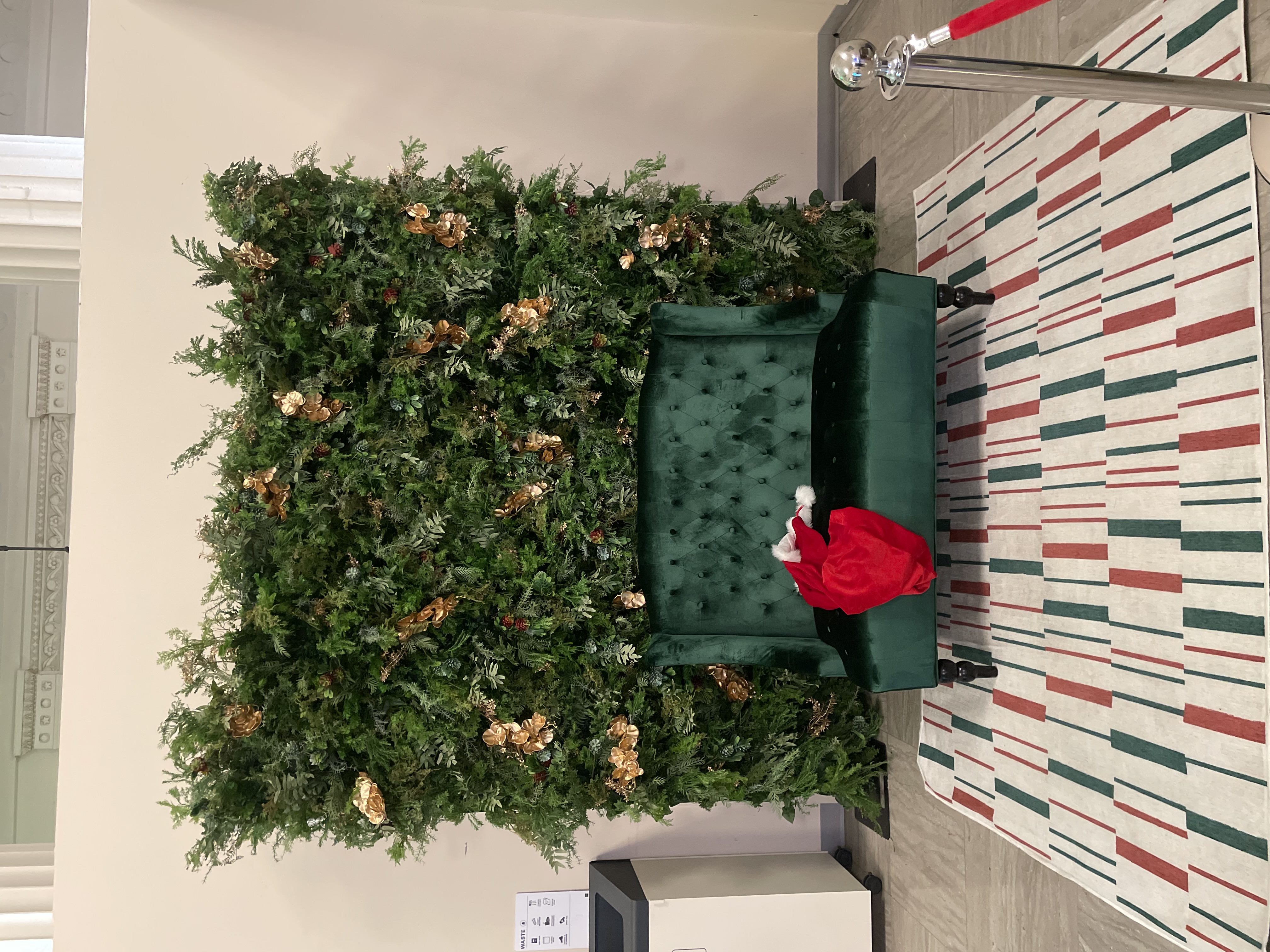 Greenery & Gold Flower Wall baby shower backdrop Chicago