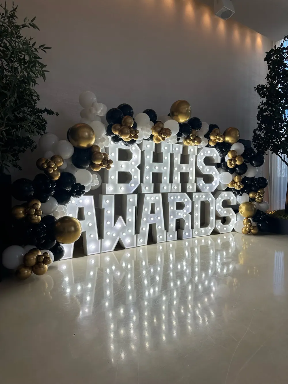 Marquee letter rentals Chicago — light-up letters for wedding, proposal, and event decor