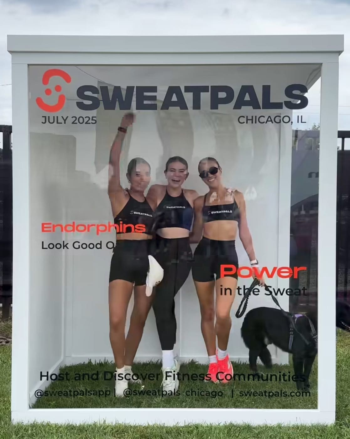 Magazine photo booth rental Chicago — custom branded magazine box photo booth at brand activation event